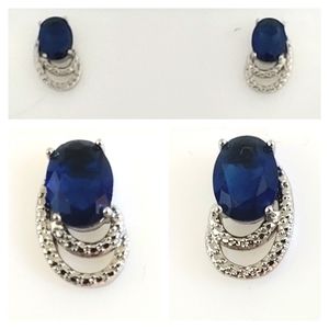 NWOT Sapphire earrings